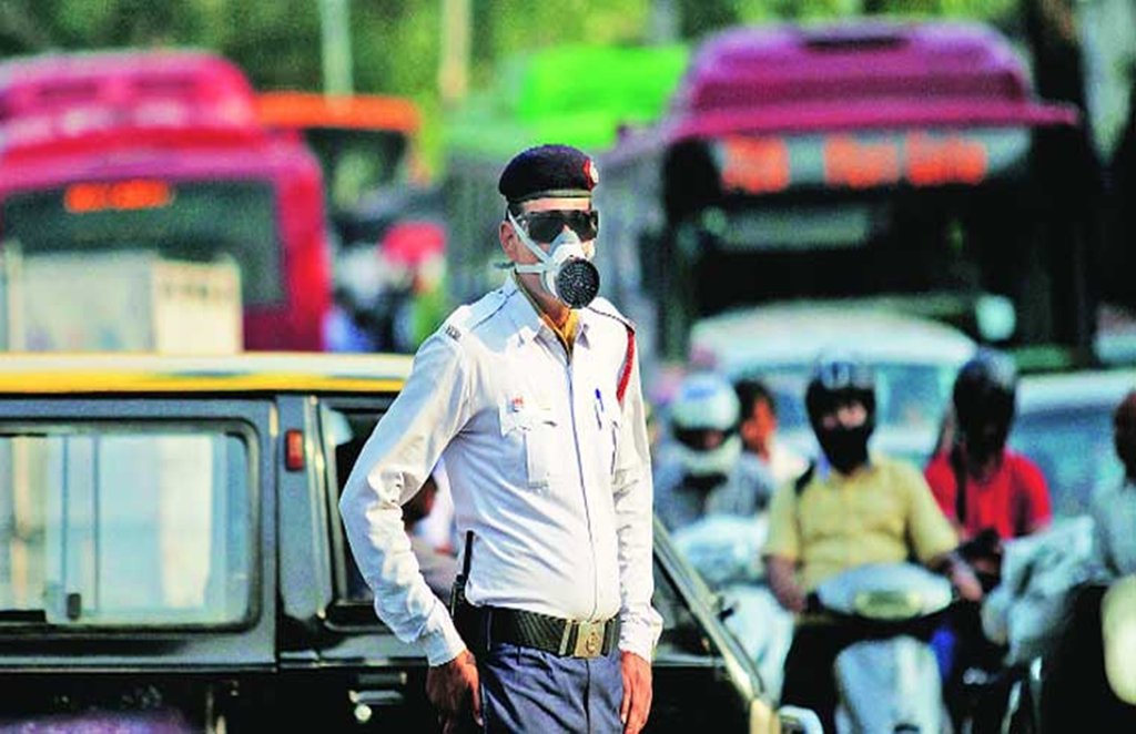 delhi traffic, traffic police