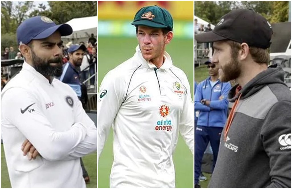 virat kohli Tim paine kane williamson WTC Final India vs New Zealand