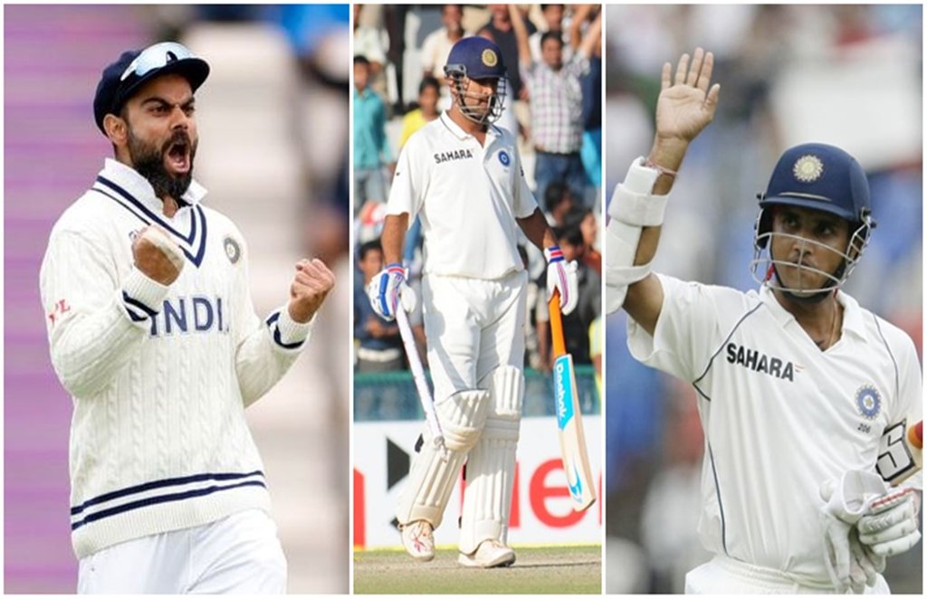 virat kohli ms dhoni sourav ganguly