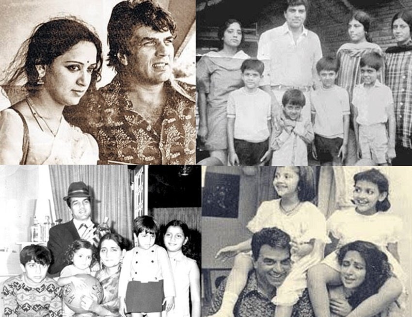 धर्मेंद्र ने दो शादी की है। पहली पत्नी प्रकाश कौर से धर्मेंद्र को 4 बच्चे और दूसरी पत्नी हेमा मालिनी से दो बच्चे हैं। धर्मेंद्र की कुल 6 संतान हैं। (<a href=" ">https://www.jansatta.com/photos/lifestyle-gallery/ban-was-imposed-on-hema-malini-after-marrying-dharmendra-hope-of-meeting-brother-in-law-was-left-incomplete/1761330/ "> धर्मेंद्र से शादी करते ही हेमा मालिनी पर लग गई थी ये पाबंदी, देवर से मिलने की आस भी रह गई थी अधूरी </a> )