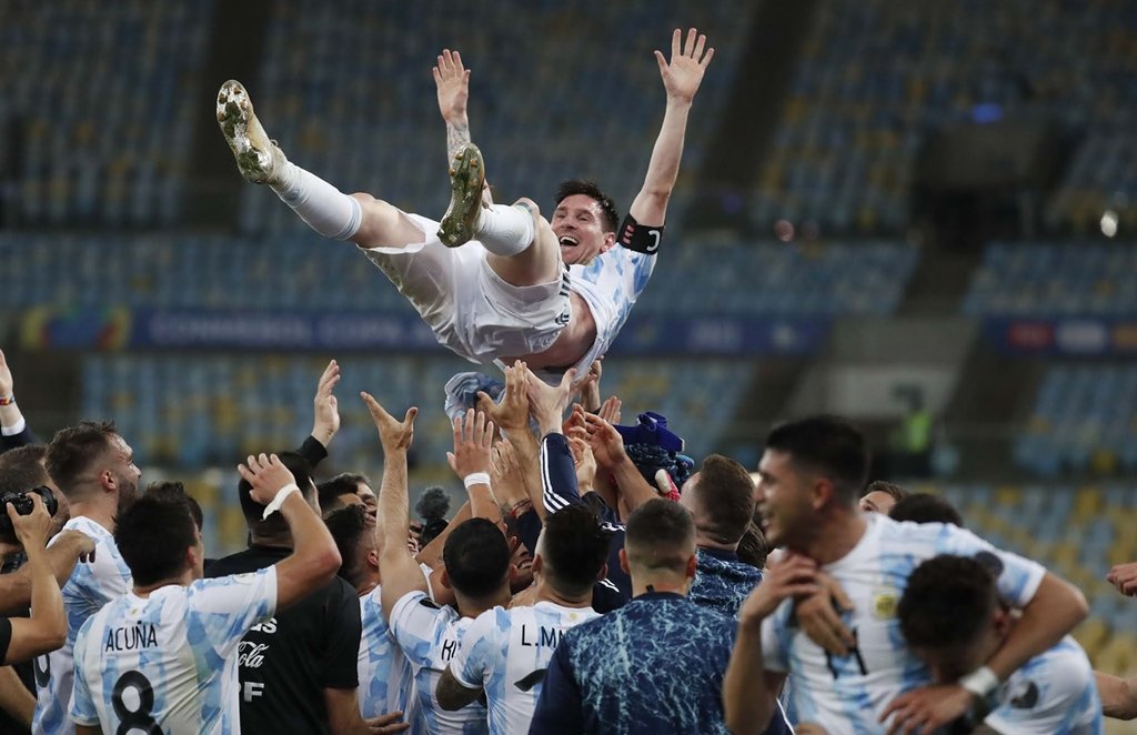 Football Lionel Messi Argentina Copa America 2021 Agrentina Vs Brazil1