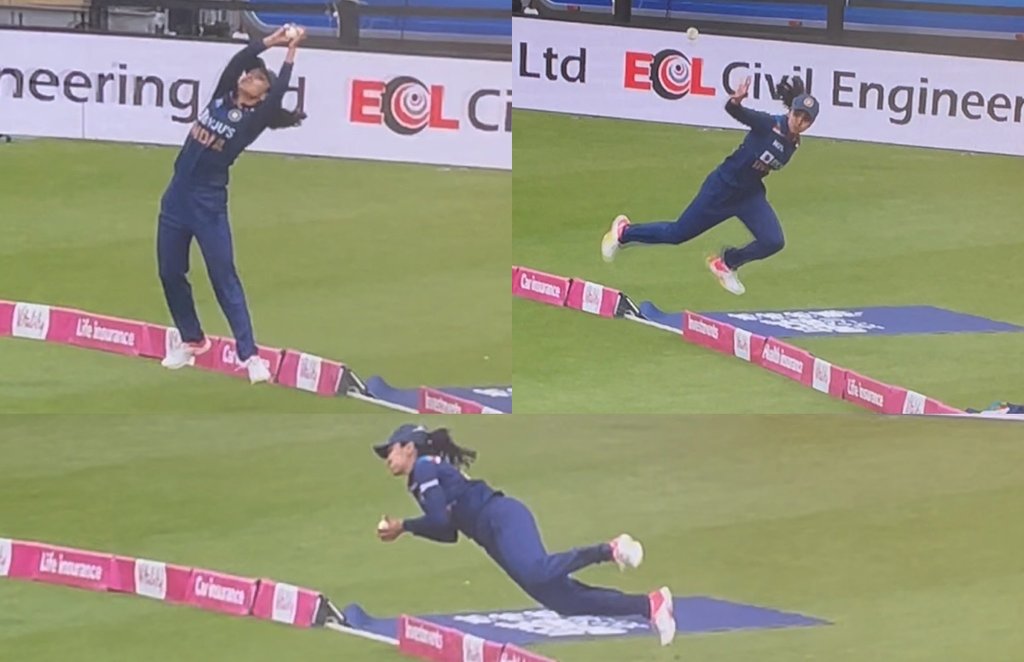 HARLEEN DEOL OUTSTANDING CATCH, India Women vs England Women