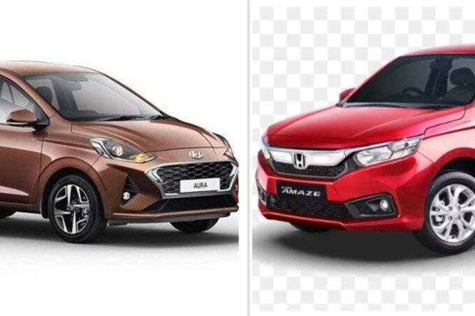 Honda Amaze vs Hyundai Aura