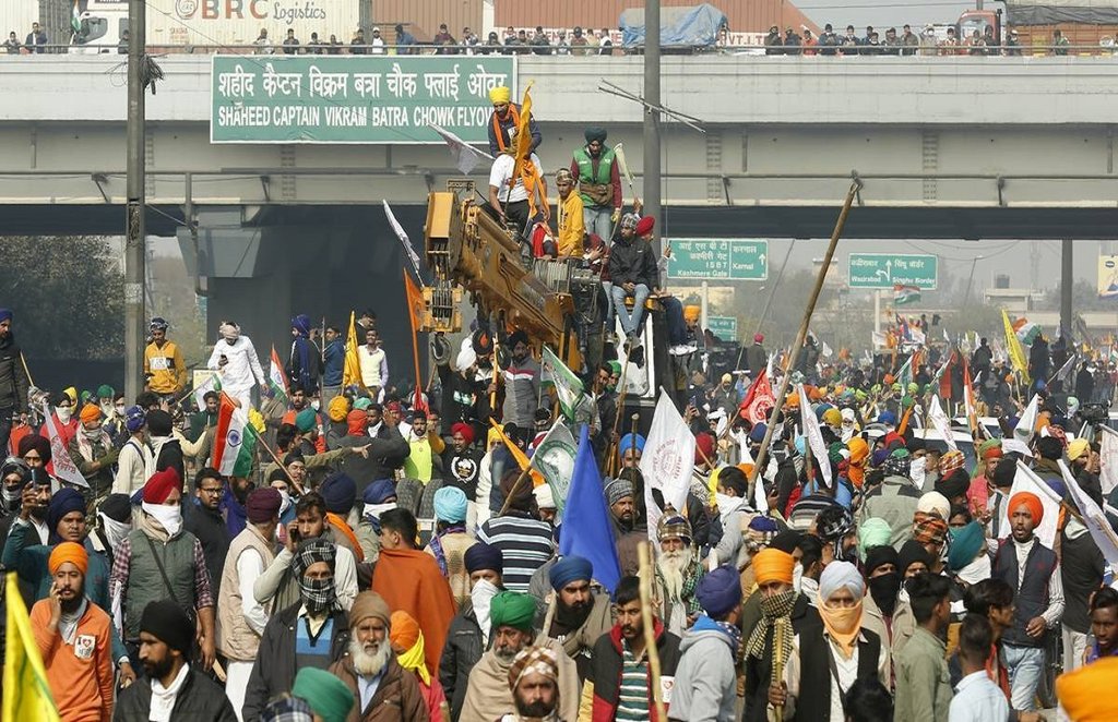 rakesh Tikait, BKU, Farm laws, Farmers protest, Ghaziabad famers gather, Ghaziabad farmers protest, Delhi-Uttar Pradesh border, Bharatiya Kisan Union, Farmers on BJP, jansatta