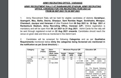 Indian Army Recruitment Rally 2021: उत्तर प्रदेश, पंजाब और बंगाल में इन जगहों पर आयोजित की जाएगी भर्ती रैली, जल्द करें आवेदन