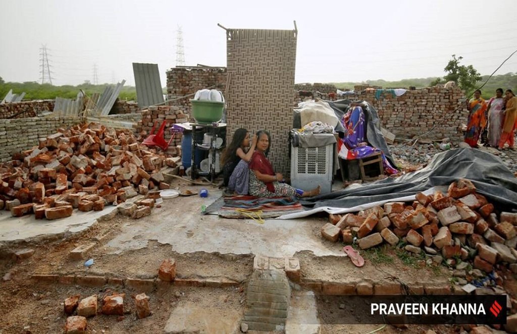 Khori demolition, Khori demolition drive, khori village, khori news, faridabad, delhi, delhi news, delhi latest news, delhi news today, Khori gaon, haryana police, supreme court, khori gaon faridabad, Faridabad News in Hindi, Latest Faridabad News in Hindi, Faridabad Hindi Samachar, jansatta
