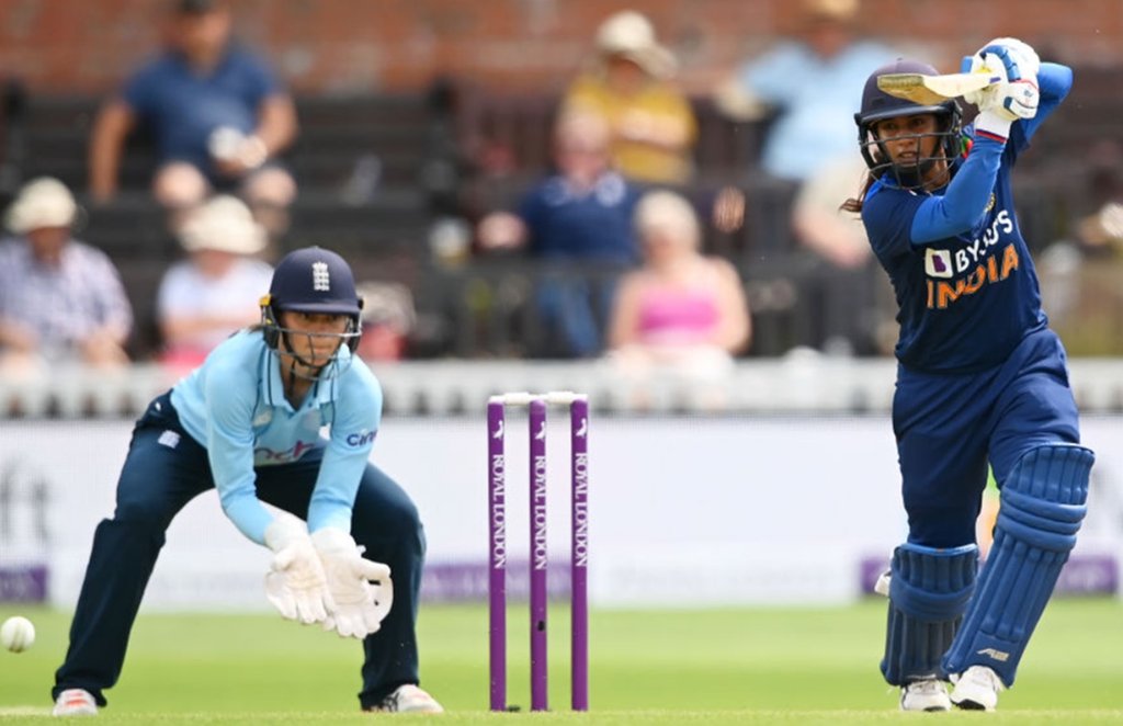 Mithali Raj batting against England