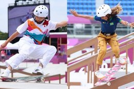 Nishiya Momiji Rayssa Leal olympic gold medalist