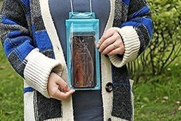 Smartphone protect in monsoon, mobile phone protect in monsoon, ziplock bag for phone