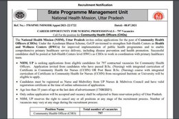 UP CHO Recruitment 2021, NHM UP Recruitment 2021, NHM UP CHO Recruitment 2021, UP CHO Recruitment 2021,