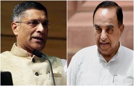 Economist Arvind Subramanian, PM modi, low IQ, gujrat model, Subramanian Swamy, BJP leader, twitter, jansatta