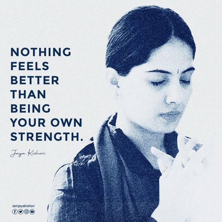 अपनी ताकत खुद बनने से बेहतर फीलिंग दुनिया में और कुछ नहीं है।