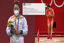 bhartiya-nari-sab-par-bhari-tweet-from-virender-sehwag-to-mirabai-chanu-after-silver-medal-in-tokyo-olympics-weightlifting-event