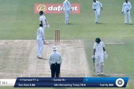 mohammed siraj washington sundar IPL RCB watch video social media india vs county select xi