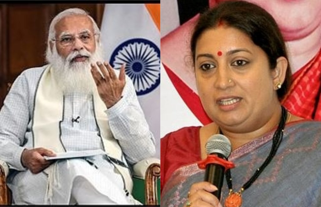narendra modi, smriti irani