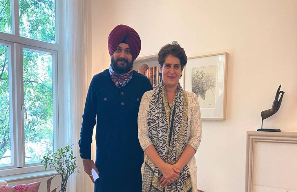 sidhu, priyanka gandhi