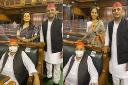 Mahua Moitra with akhilesh yadav