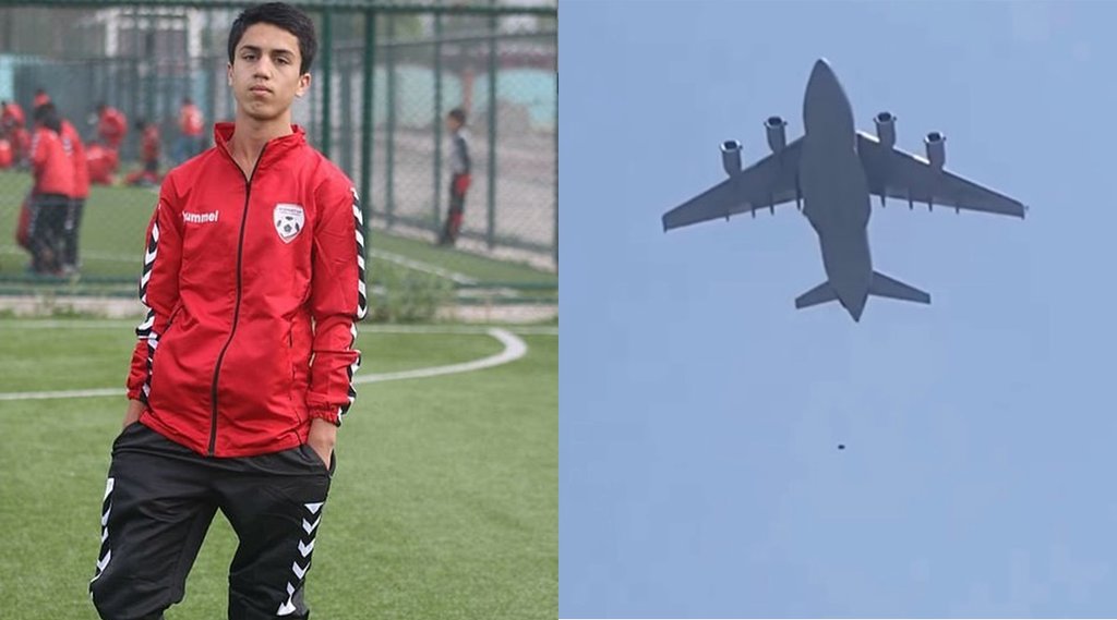 Afghan footballer Zaki Anwari dies in fall from plane at Kabul airport1