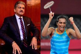Anand Mahindra PV Sindhu Thar SUV