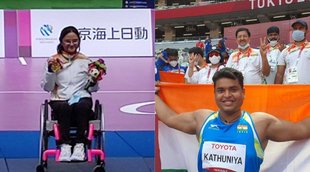 Avani Lekhara Yogesh Kathuniya winning gold medal silver medal Tokyo Paralympics 2021