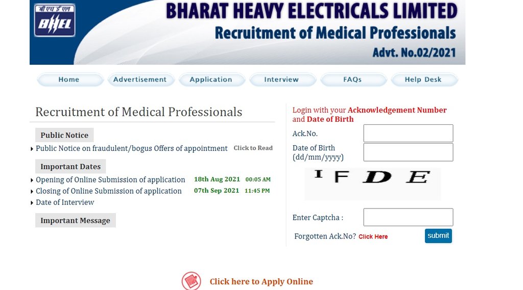 BHEL, BHEL Recruitment, BHEL Medical Officer Recruitment, Sarkari Naukri