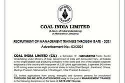 Coal India Limited Recruitment 2021: इन पदों पर भर्ती के लिए नोटिफिकेशन जारी, ये कैंडिडेट्स कर सकते हैं आवेदन