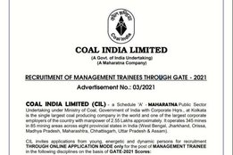 Coal India Limited Management Trainee Recruitment, Coal Indian Limited Management Trainee Recruitment Notification, Coal India Limited Management Trainee Vacancy Details, Coal India Limited Management Trainee Recruitment Age Limit,