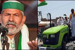 Tractor Parade, Tractor Parade rehearsal, Jind, Rakesh Tikait, BKU Leader Rakesh Tikait