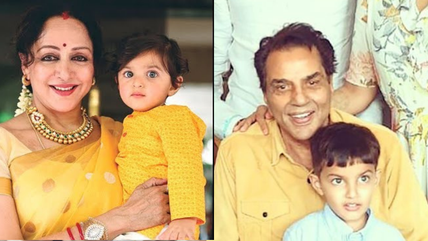 हेमा मालिनी (Hema malini) और धर्मेंद्र (Dharmendra)की बेटी ईशा देओल(Esha Deol) के दो और अहाना देओल (Ahana Deol) के तीन बच्चें हैं। ईशा और अहाना के बच्चे इन दिनों धर्मेंद्र और हेमा के सबसे बेहतरीन टाइमपास बन गए है।