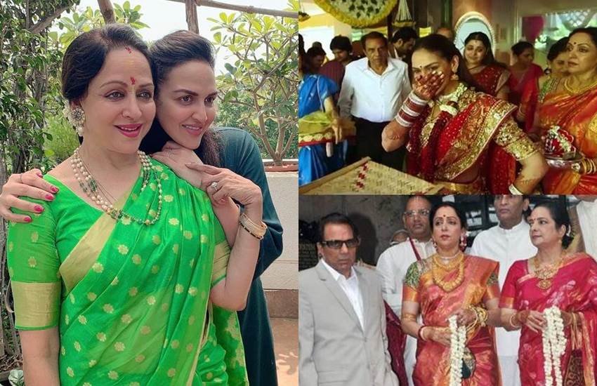 Hema Malini Esha Deol: धर्मेंद्र ने दो शादियां की हैं। हेमा मालिनी उनकी दूसरी पत्नी हैं। धर्मेंद्र (Dharmendra) और हेमा मालिनी की दो बेटियां हैं- ईशा और आहना। सनी देओल (Sunny Deol) और बॉबी देओल (Bobby Deol) धर्मेंद्र की पहली पत्नी प्रकाश कौर (Dharmendra First Wife) के बेटे हैं। बेटी ईशा की शादी में धर्मेंद्र रोते दिखे थे वहीं हेमा मालिनी की आंखों से एक भी आंसू नहीं निकले थे। आइए जानते हैं क्यों: