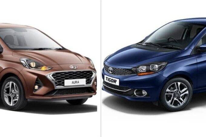 Hyundai Aura vs Tata Tigor