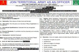 Indian Army recruitment,Indian Army Recruitment 2021,Indian Army,Indian Territorial Army, Sarkari Naukri,Indian Army Recruitment 2021,Indian Army,jointerritorialarmy.gov.in,Indian Army Jobs