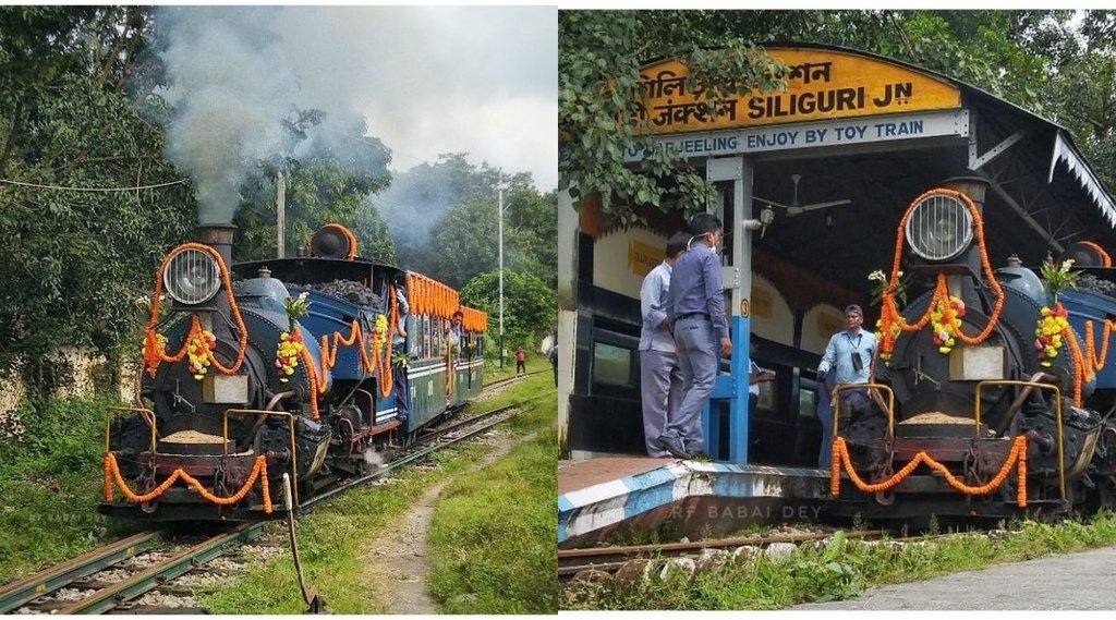 पूर्वोत्तर सीमांत रेलवे (NFR) ने पश्चिम बंगाल के सिलीगुड़ी 'जंगल टी सफारी' टॉय ट्रेन शुरू की शुरुआत की (फोटो- ट्विटर-@babai20011) 
पूर्वोत्तर सीमांत रेलवे (NFR) ने पश्चिम बंगाल के सिलीगुड़ी 'जंगल टी सफारी' टॉय ट्रेन शुरू की शुरुआत की (फोटो- ट्विटर-@babai20011)