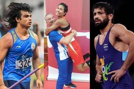 Neeraj Chopra Lovlina Borgohain Ravi Dahiya Tokyo Olympics Medal Tally