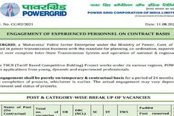 PGCIL Powergrid Recruitment 2021: इंजीनियर के पदों पर हो रही हैं भर्ती,1 लाख तक मिलेगी सैलरी