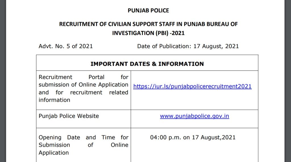 Punjab Police, Police Recruitment, Police Recruitment Latest Update, Police Recruitment Notification Punjab Police, Police Recruitment, Police Recruitment Latest Update, Police Recruitment Notification