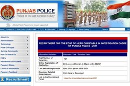 Police Recruitment, Punjab Police Recruitment, Punjab Police Recruitment Notification, Punjab Police Recruitment Latest Update