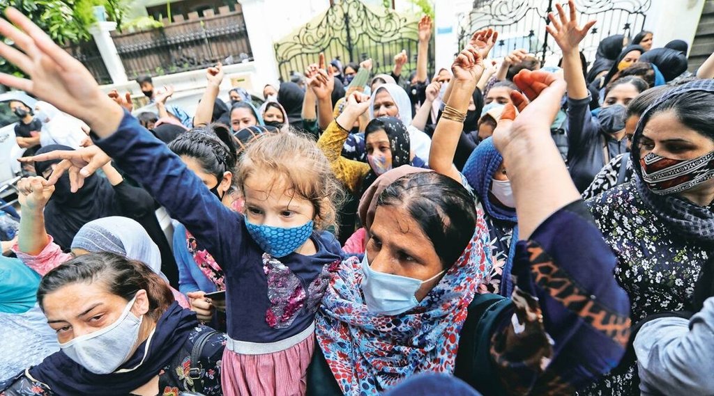 संकट में अफगान शरणार्थी। फाइल फोटो।