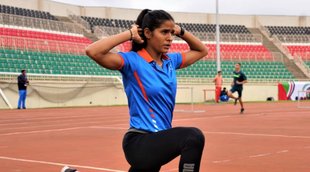 Shaili Singh current U20 national record holder in long jump
