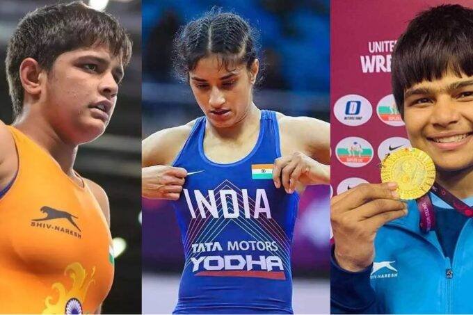 Sonam Malik Vinesh Phogat Divya Kakran1