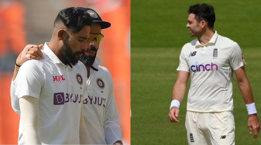 Virat Kohli Mohammed Siraj Pointing Towards Their Heads Mocking James Anderson Watch Video1