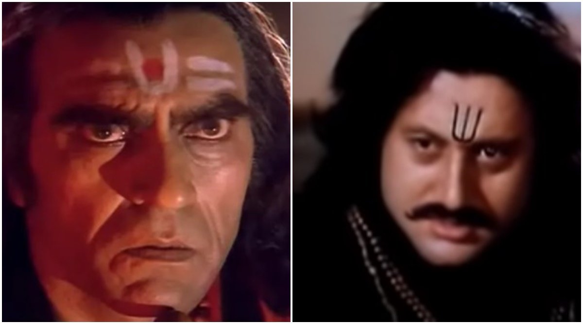 anupam kher, amrish puri, nigahen anupam kher, amrish puri, nigahen