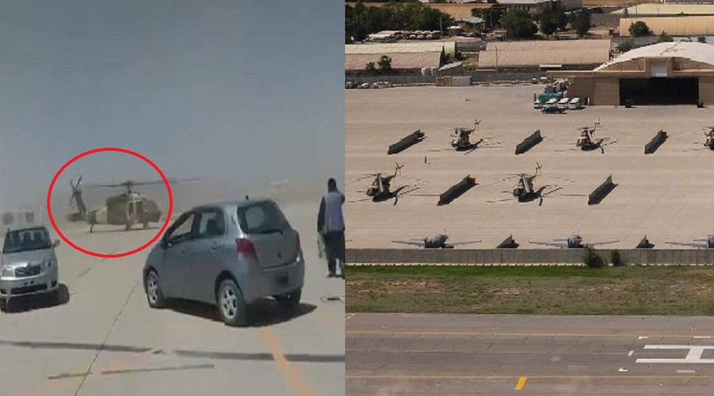 black hawk helicopter taliban video