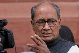 digvijaya singh, congress protest