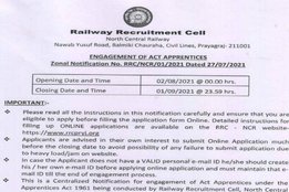 north central railway, india railway recruitment 2021, north central railway recruitment 2021, government job, sarkari naukri, indian railways job, indian railways job vacancies,