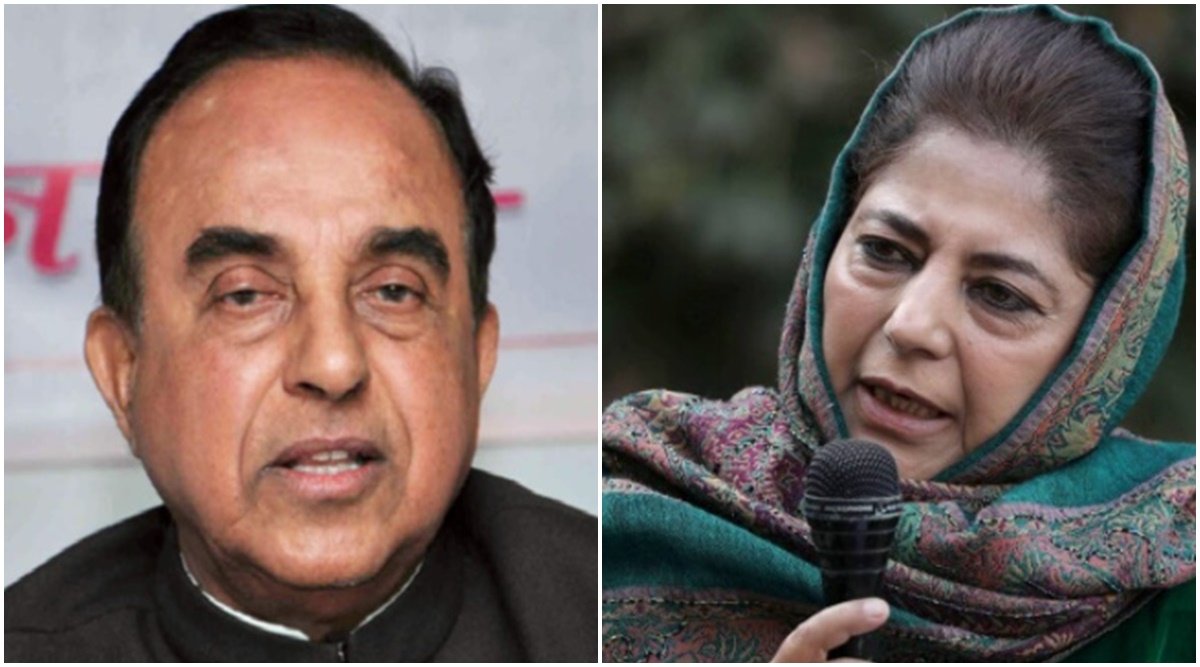 mehbooba mufti, subramaniyan swamy, punya prasun bajpai