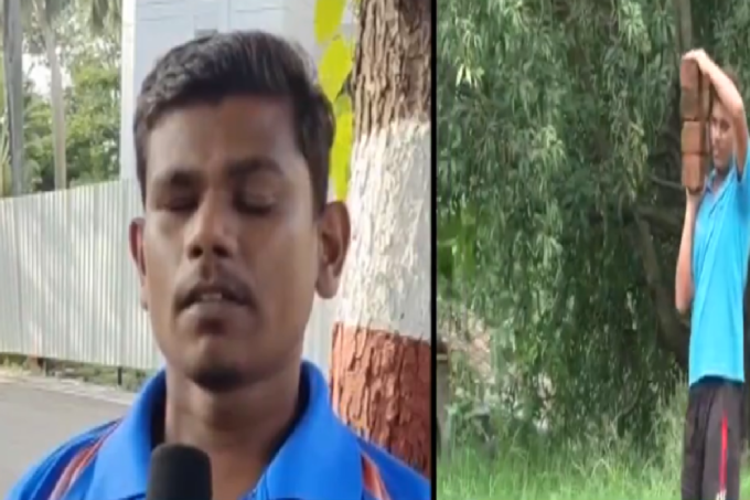 gujrat,navsar,i naresh tumda, 2018 blind cricket world cup, works as labourer