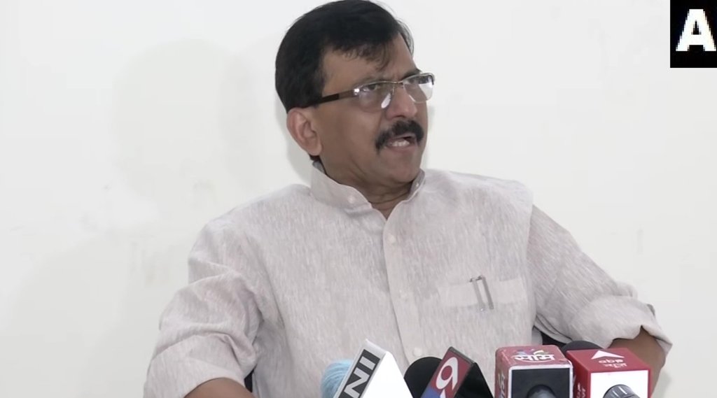 शिवसेना नेता संजय राउत। फोटो- एएनआई ट्विटर हैंडल