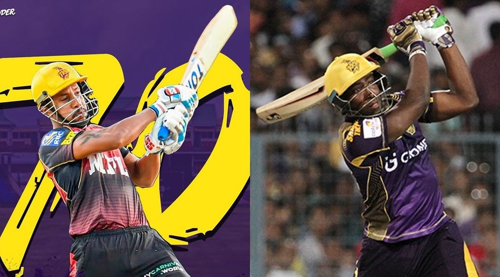 Andre Russell Lendl Simmons Shah Rukh Khan Trinbago Knight Riders Caribbean Premier League
