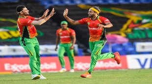 cpl-2021-preity-zinta-ipl-punjab-kings-nicholas-pooran-guyana-amazon-warriors-reaches-semifinal-shahrukh-khan-kkr-andre-russel-jamaica-tallawahs-out